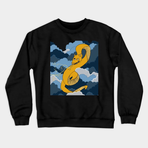 Stormy Snake Crewneck Sweatshirt by OstaraFrost